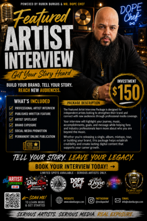 FEATURED ARTIST INTERVIEW PACKAGE