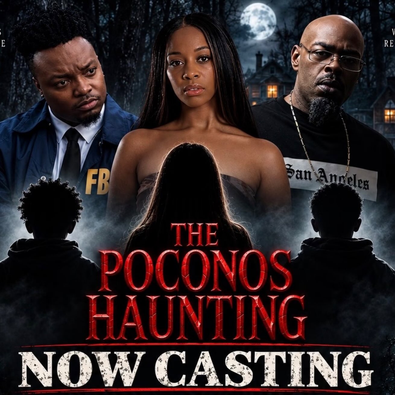 The Poconos Haunting horror film poster featuring Ruben Burgos