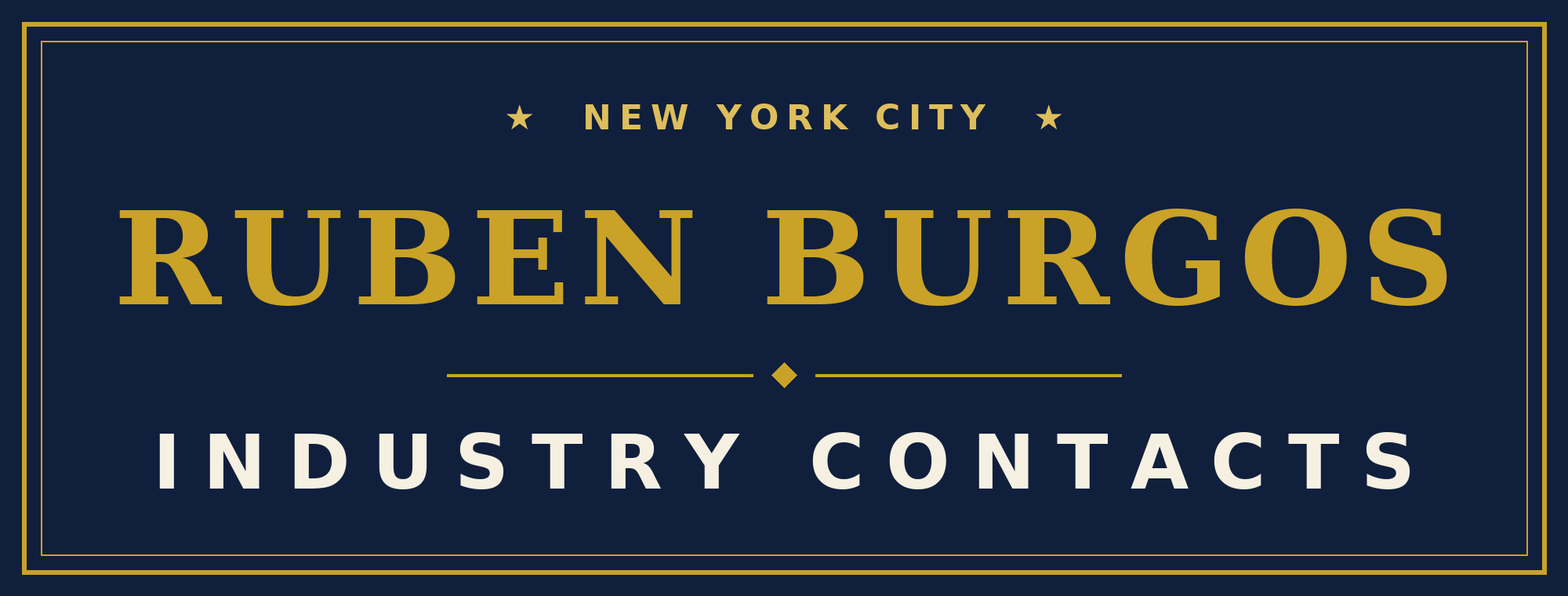 Ruben Burgos Industry Contacts logo